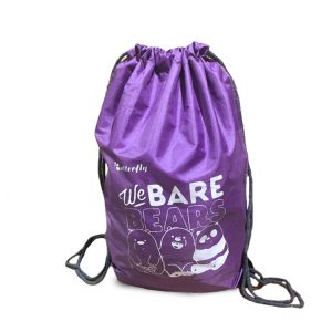 Purple Large String Bag