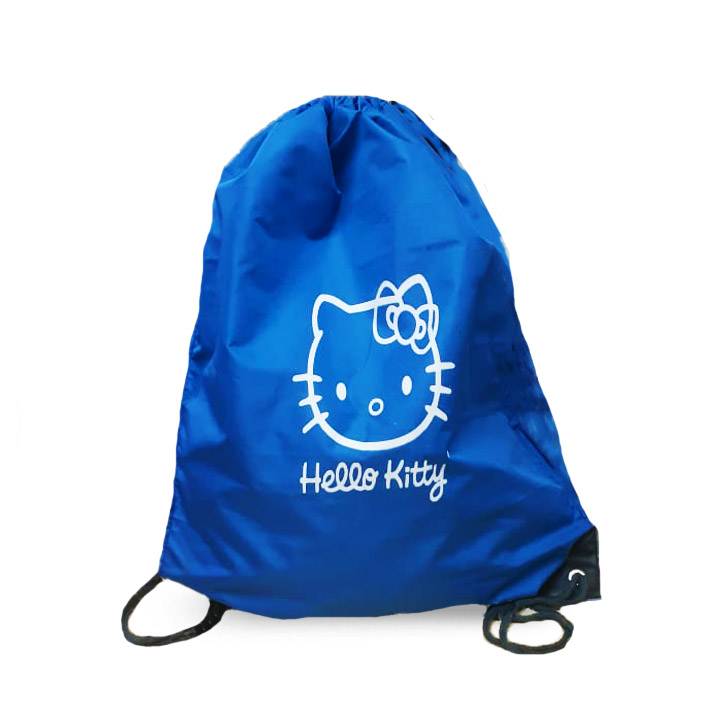 String bag blue hellow kitty