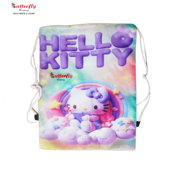 Printed String Bag 1 Printed string bag Hello kitty