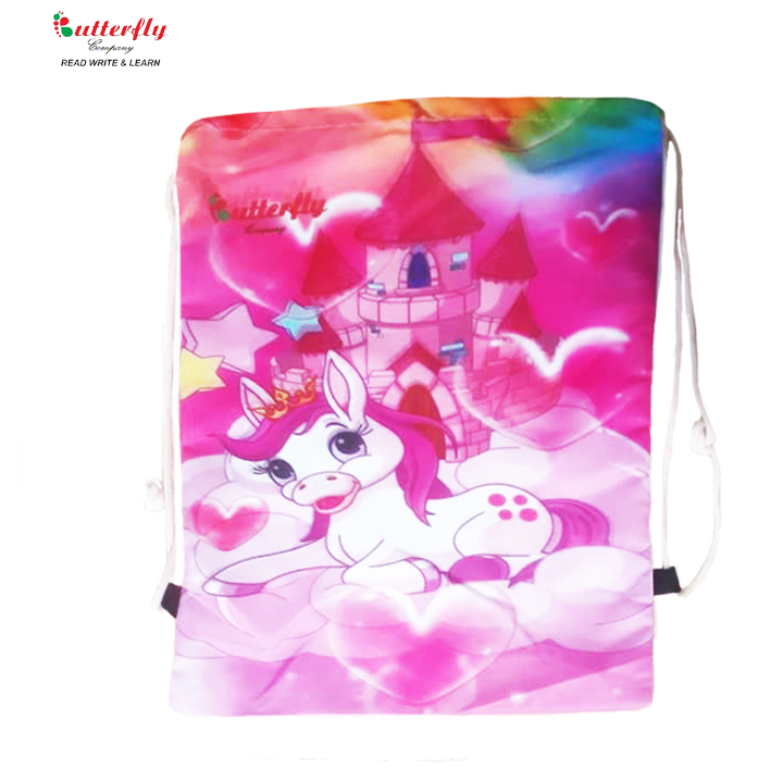 Printed string bag Unicorn