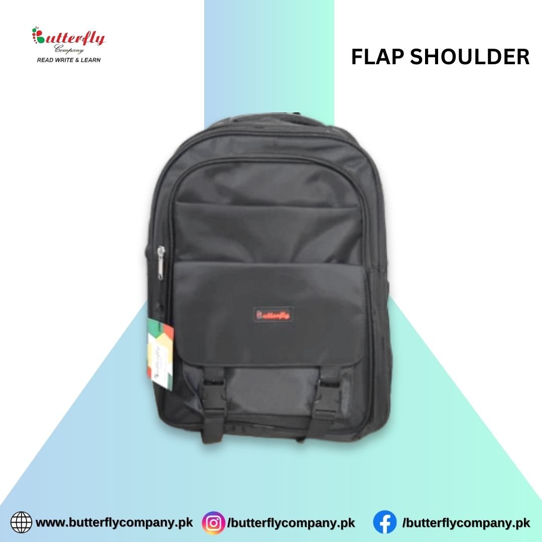 Flap Shoulder Large Black 1 CARTOON CLIPBAORD 69