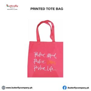 Printed Pink Vibes Tote Bag